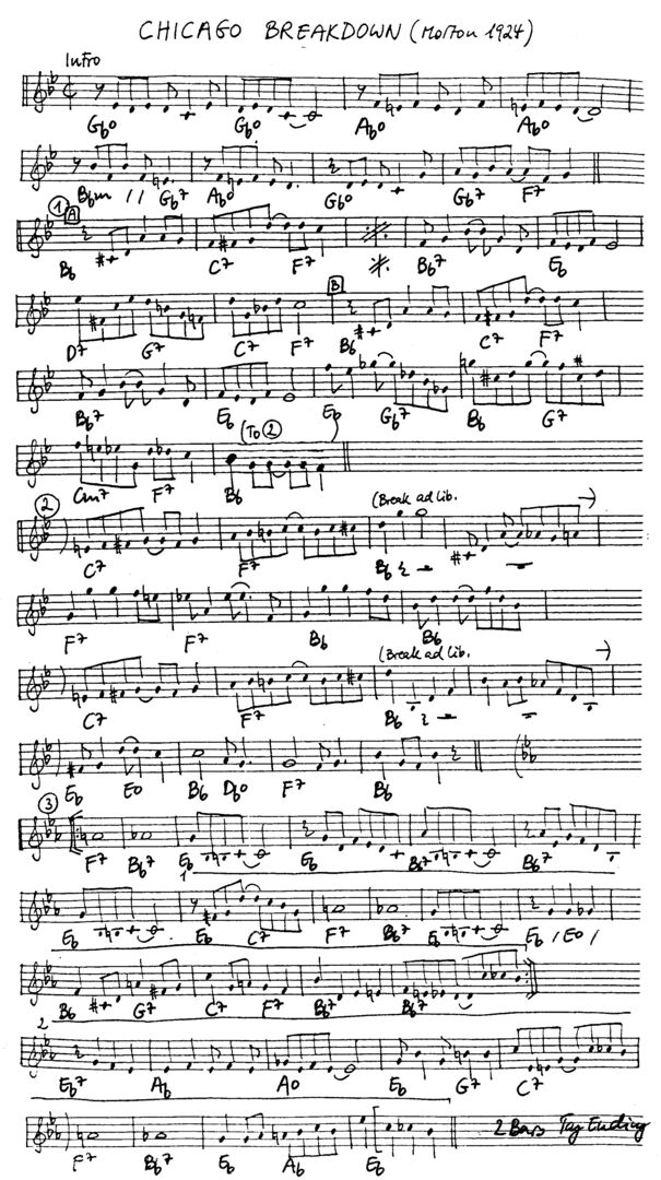 chicago breakdown leadsheet – book us for your next 20s or gatsby event